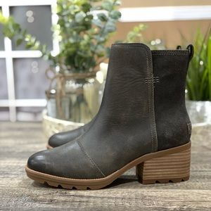 🆕 Sorel Cate Waterproof Leather Suede Bootie